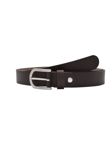 Leslii Premium Gürtel echter Leder-Gürtel brauner Gürtel Breite 3cmKalbs-Nappaleder Narbung Braun Clearance-Verkauf