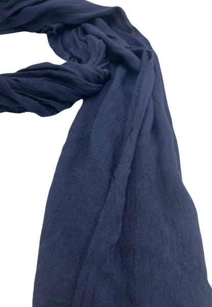 Leslii Schal Uni Viskose Bambus in Navy Fabrik Onlineshop