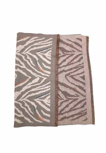 Leslii Schal mit Zebra-Muster Beige Black Friday