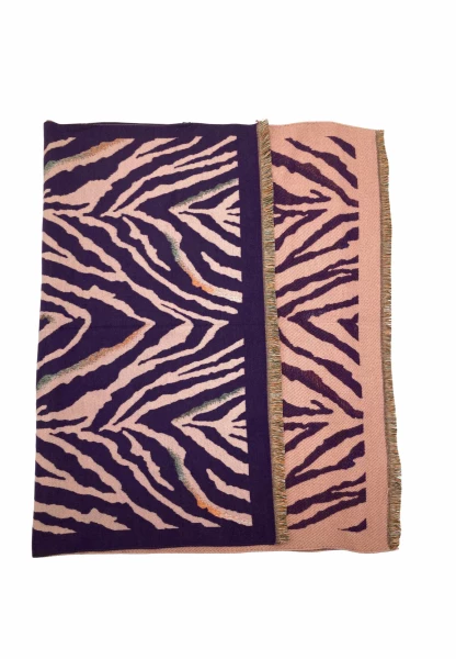Leslii Schal mit Zebra-Muster Lila Cyber Monday