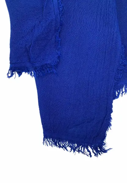 Leslii Schal Uni Viskose Bambus Natur-Schal nachhaltig Bamboo Indoor Schal Electric Blue Saisonale Angebote