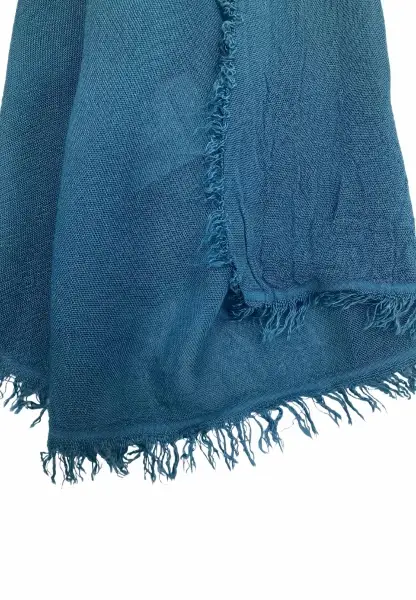 Leslii Schal Uni Viskose Bambus Natur-Schal einfarbig nachhaltig Bamboo Indoor Schal Petrol Super Sparpreis