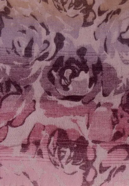 -50% SALE Leslii Schal Blumen-Muster Rosen gemusterter Fransen-Schal Muster-Schal in Pink Lila zollfrei