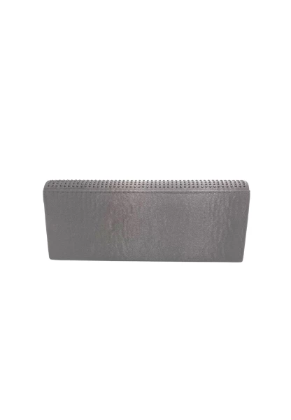 Leslii Clutch Handtasche Glitzer Steinchen in Grau Weihnachtsangebot