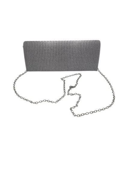 Leslii Clutch Handtasche Glitzer Steinchen in Grau Weihnachtsangebot