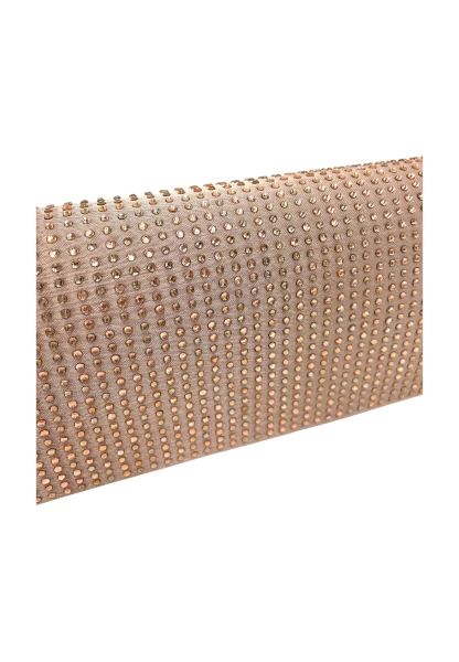 Leslii Clutch Handtasche Glitzer Steinchen in Nude Osterangebot
