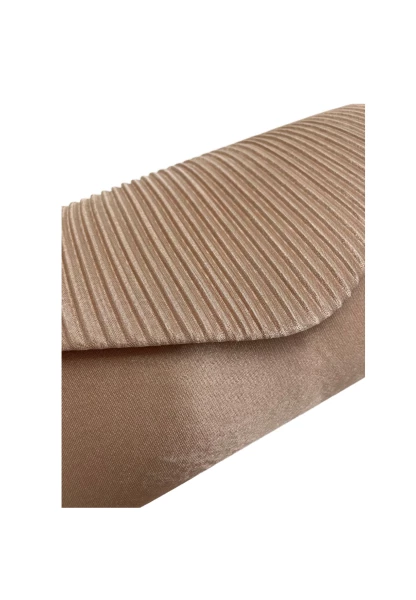 Leslii Clutch Handtasche Schimmer in Beige Jubiläumsangebot