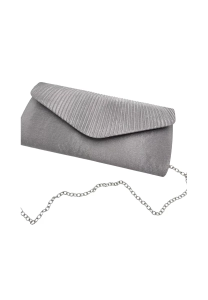 Leslii Clutch Handtasche Schimmer in Grau Neueste Mode