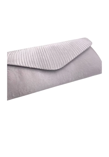 Leslii Clutch Handtasche Schimmer in Grau Neueste Mode