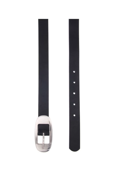 -50% SALE! Leslii Damen-Gürtel After Wave Classic schwarzer Gürtel Silber Schwarz Sonderangebote