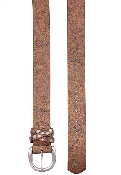 -50% SALE Leslii Damen-Gürtel Single Rivet Polyurethan Breite 3,8cm 500510614 Super Sparpreis