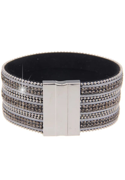 Leslii Last Chance Armband Statement Strass - 13/grau Begrenzte Freigabe