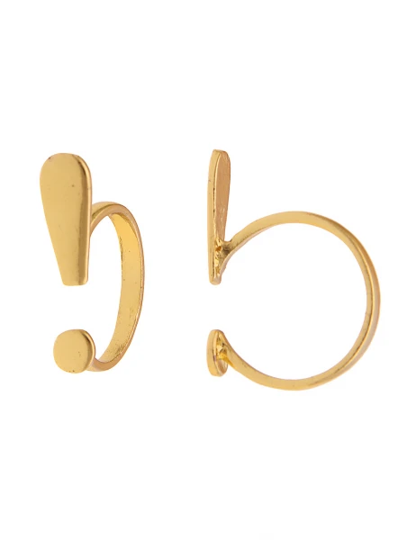 -50% SALE Leslii Damenring Simple Look aus Metalllegierung Größe 17mm 18mm oder 19mm in Gold Kostenloser Versand