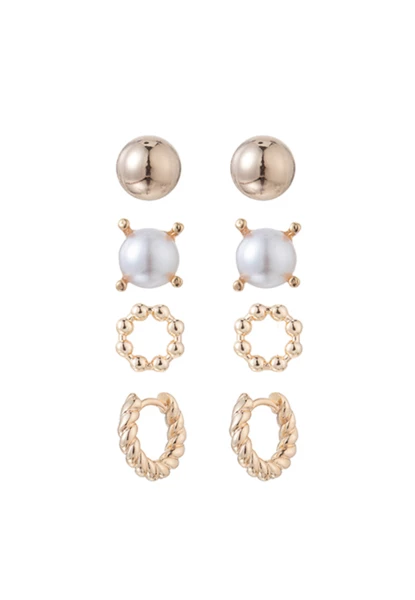 Leslii Ohrring Set Gold Flash Sale