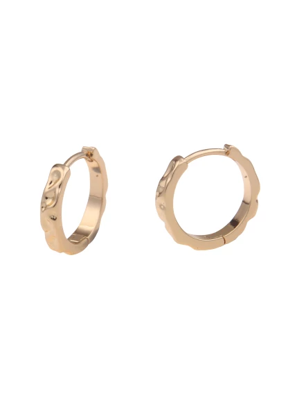 Leslii Damen-Ohrringe Creolen Muster glänzende Ohrringe goldene Modeschmuck-Ohrringe Gold JETZT KAUFEN