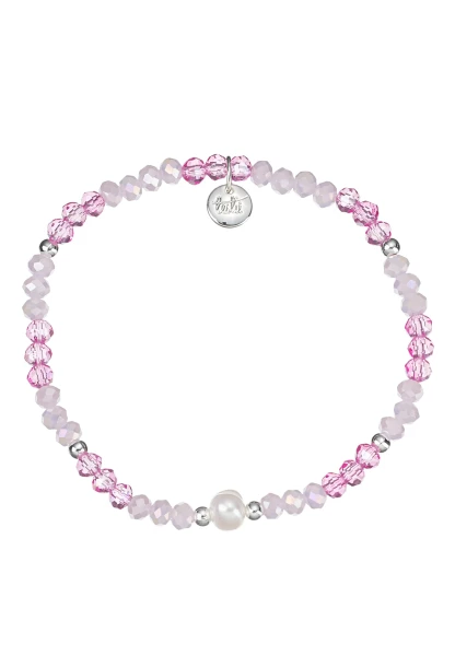 Leslii Armband Kylie Kristall Perle Rosa Lila 2025