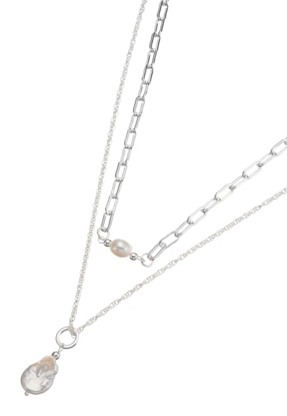 Leslii kurze Layering-Kette mit Süßwasserperlen Sonderangebot
