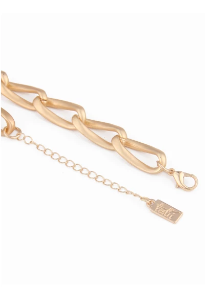 Leslii Kurze Halskette Statement Glieder Gold Günstig kaufen