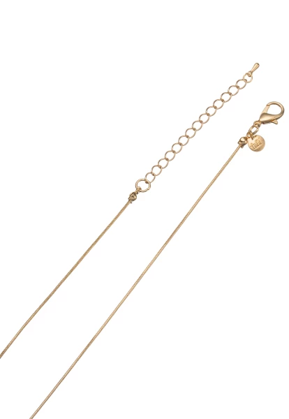 Leslii Lange Halskette Naturstein Tropfen Blau Gold Begrenztes Angebot