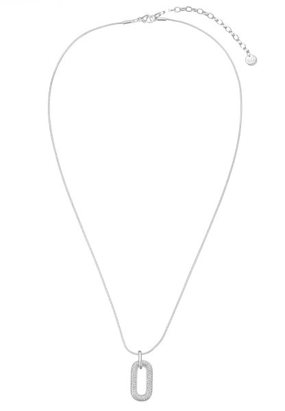 Leslii kurze Schlangenkette Strassoval | Silber Preisnachlass