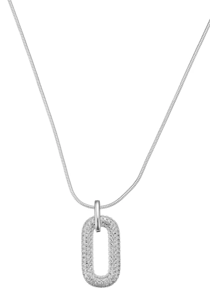 Leslii kurze Schlangenkette Strassoval | Silber Preisnachlass
