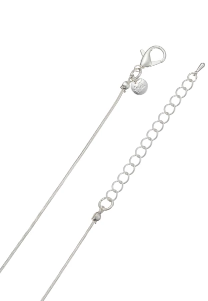 Leslii lange Schlangenkette Stone | Silber Black Friday