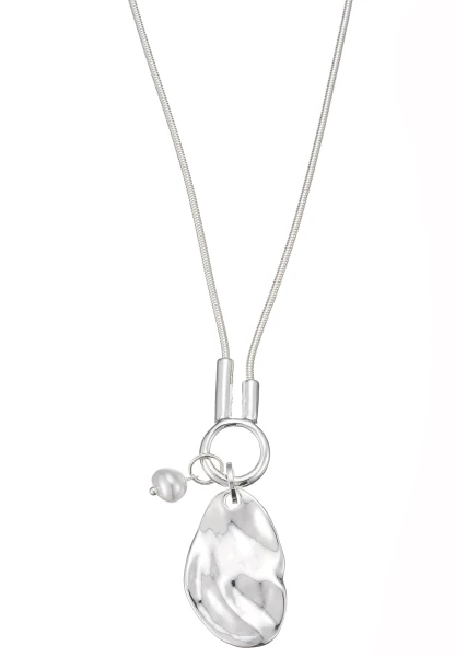 Leslii lange Schlangenkette Scheibenanhänger | Silber Osterangebot