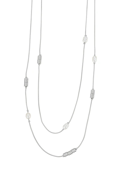 Leslii Kurze Kette Layering Perlen Silber Neuheiten