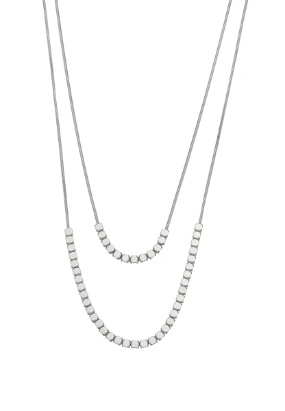 Leslii Kurze Kette Layering Würfel Silber Saisonale Angebote