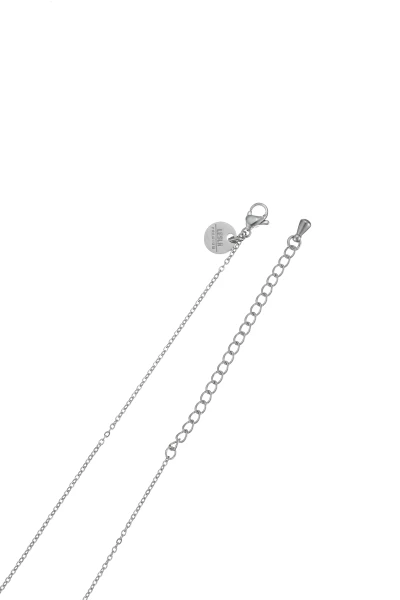 Leslii Kurze Halskette Strass Kreuz Edelstahl Silber Super Sparpreis