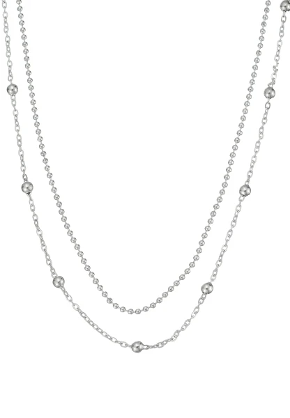 Leslii Kurze Kette Layering Kugeln Silber Wochenangebot