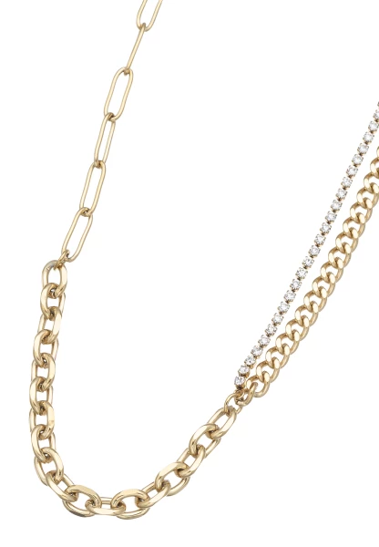 Leslii Kurze Halskette Glitzer Panzer-Kette Gold Bis zu 50% Rabatt
