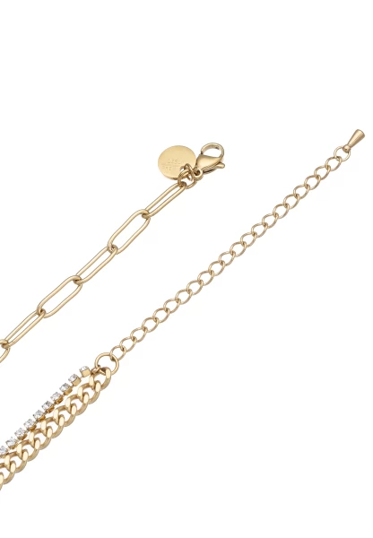 Leslii Kurze Halskette Glitzer Panzer-Kette Gold Bis zu 50% Rabatt