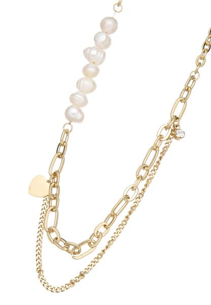 Leslii Kurze Layering-Kette Herz Gold Bis zu 65% Rabatt