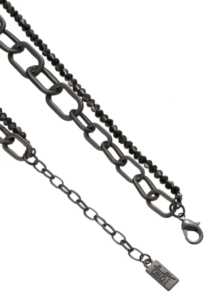Leslii Layering Glieder-Kette Glasperlen Schwarz Bis zu 55% Rabatt