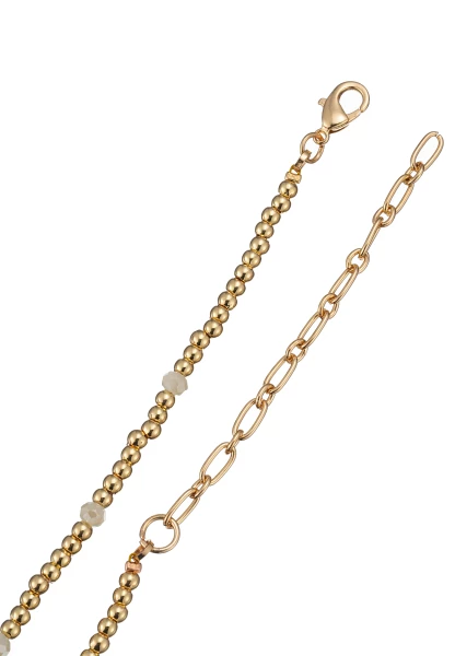 Leslii Kurze Halskette Kugeln Glasperlen Gold 50% Rabatt für begrenzte Zeit