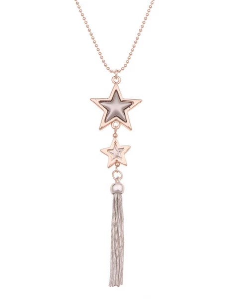 - 50% Sale Leslii lange Halskette Stern roségold Meist gekauft