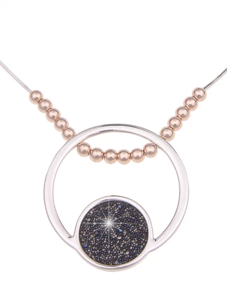 -50% SALE Leslii Kurze Halskette Bicolor Mix in Silber Rosé VIP-Rabatte