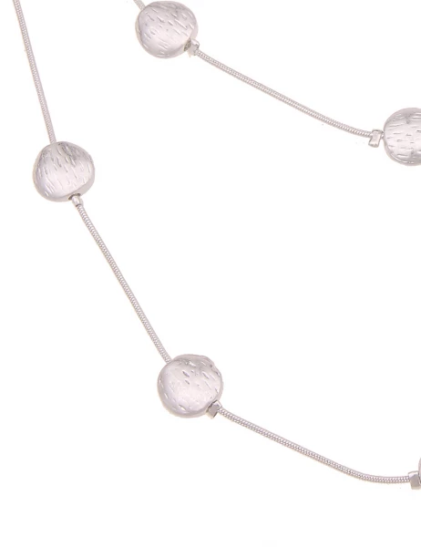 -50% SALE Leslii Kurze Halskette Muster Rund in Silber Kostenloser Versand international
