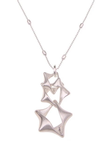 -50% SALE Leslii Lange Halskette Stern Trio in Silber Begrenzt auf 3 Tage