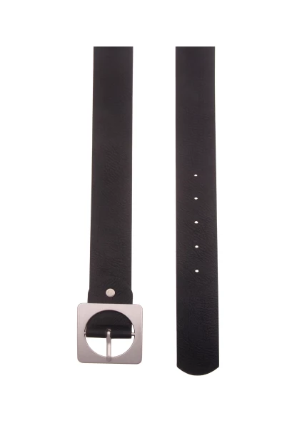 -50% SALE! Leslii Damen-Gürtel Square schwarzer Gürtel Breite 4cm in Schwarz Auslauf
