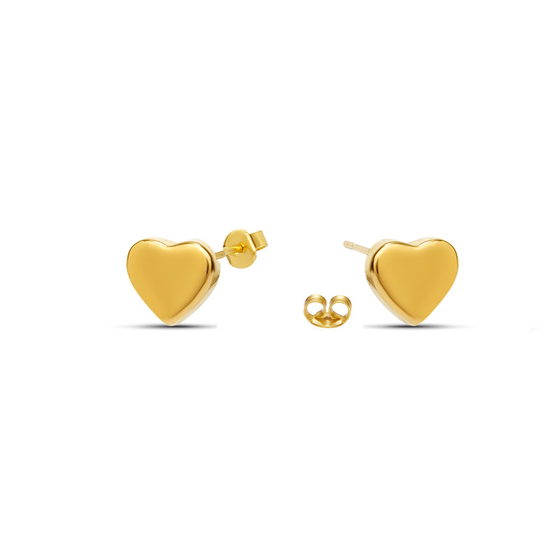Mosuo Jewellery Herz Gold Ohrringe - Vermeil Super Sparpreis