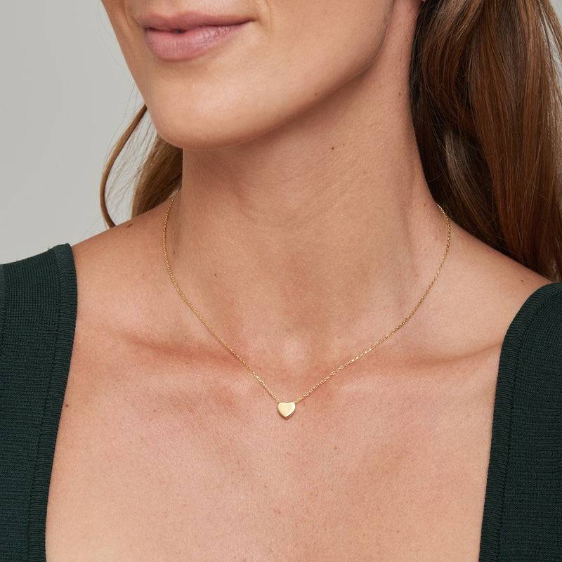 Mosuo Jewellery Herz Gold Halskette - Vermeil Kostenlose Rückgabe