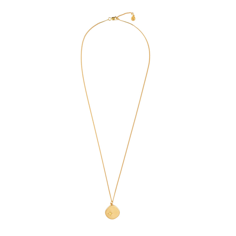 Mosuo Jewellery Geburtsstein Halskette November - Vermeil & Citrin im Angebot