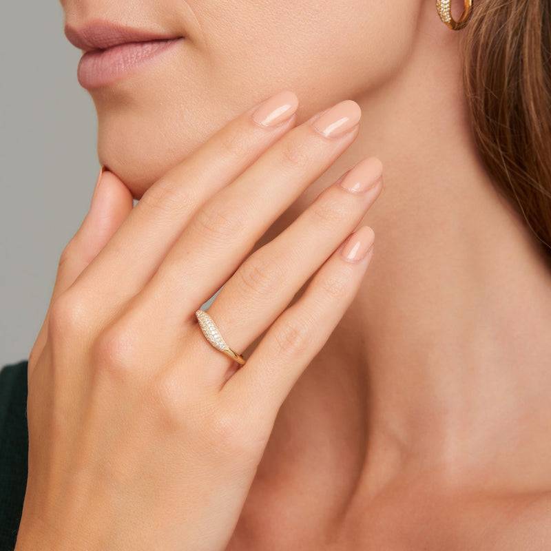 Mosuo Jewellery Athena Topas Ring - Vermeil Fabrikverkauf