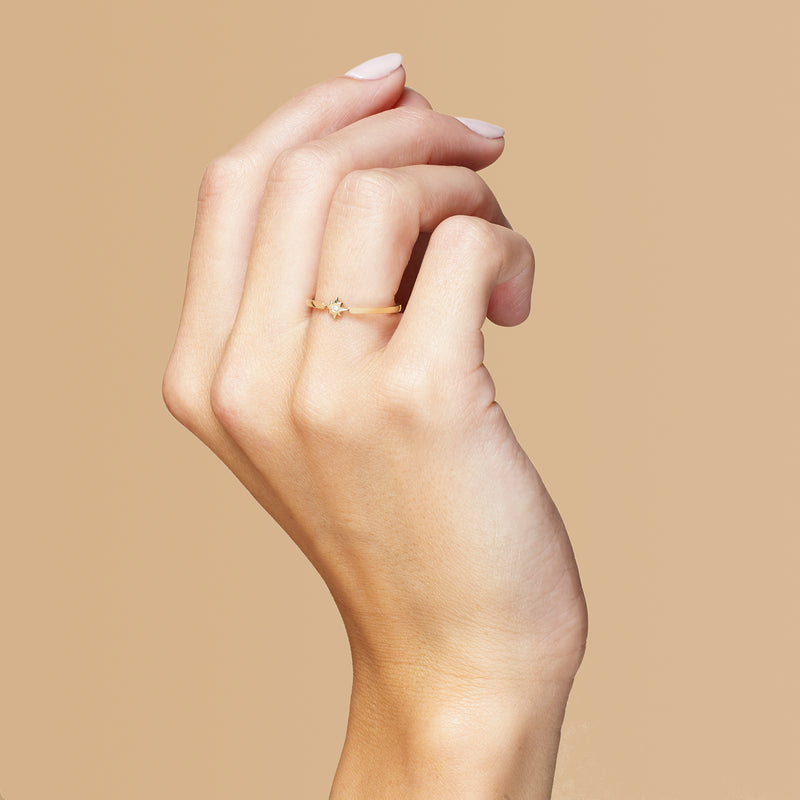 Mosuo Jewellery Diamant Nordstern Ring Meist gekauft