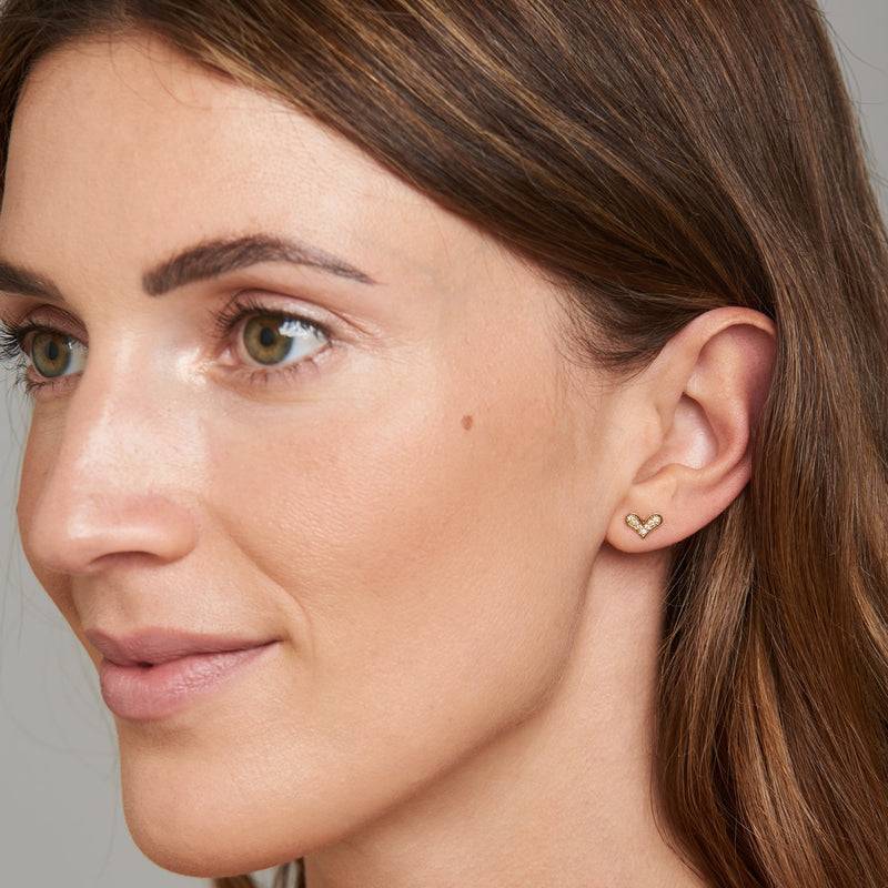 Mosuo Jewellery Diamant Herz Ohrringe Begrenztes Angebot