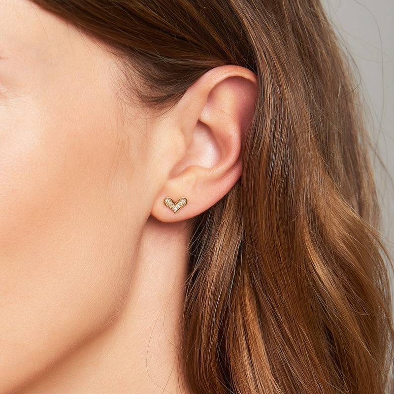 Mosuo Jewellery Diamant Herz Ohrringe Begrenztes Angebot