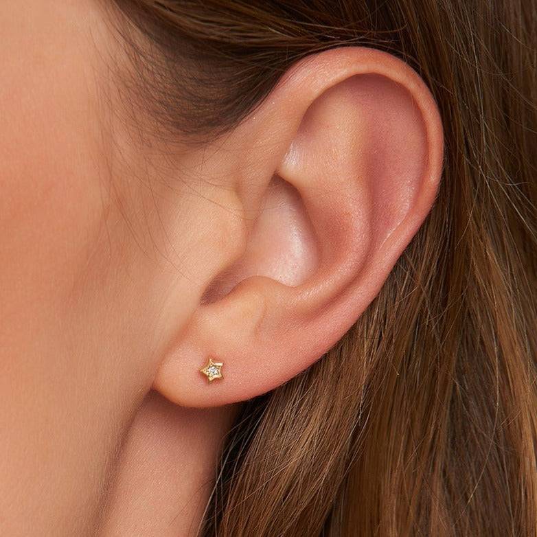 Mosuo Jewellery Diamant Stern Ohrstecker Exklusivangebot