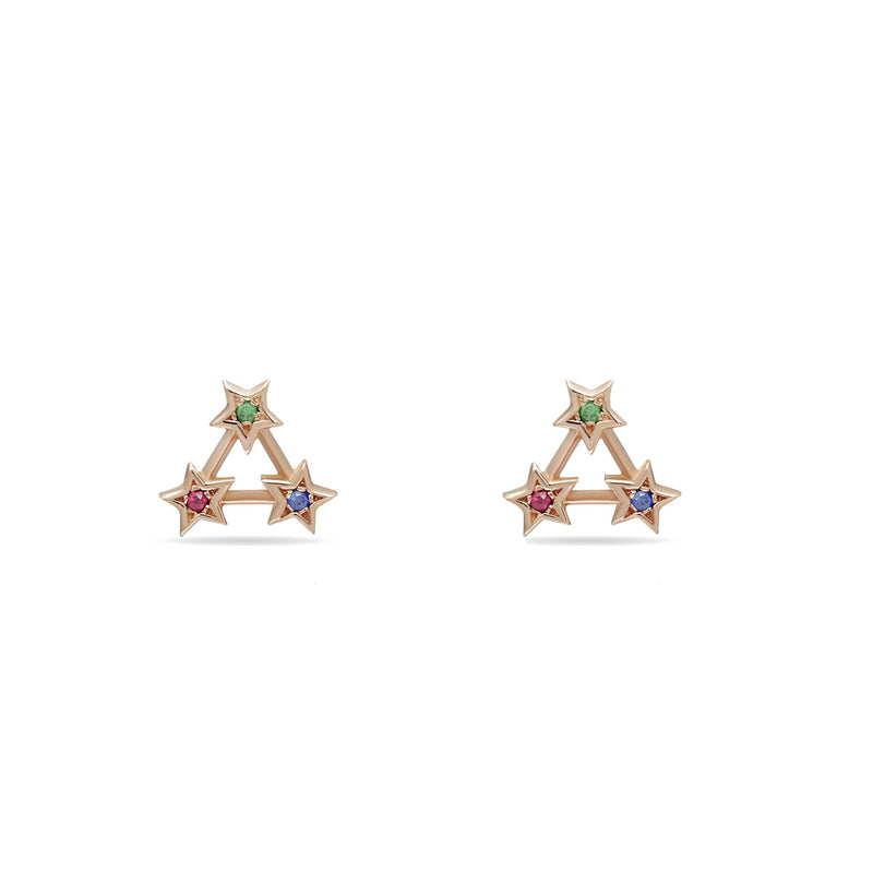 Mosuo Jewellery Regenbogen Stern Ohrstecker Valentinstagsangebot